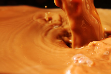 Milk tea splash