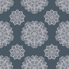 Vintage Art Deco Seamless Pattern. Retro vintage style background. Luxury traditional ornamental design.  For interior design, printing, web and textile design.