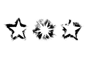 Three scattering star imprints on black