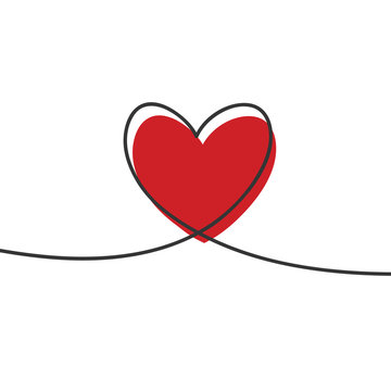 Red Heart Outline Images – Browse 65,486 Stock Photos, Vectors, and Video, Red  Hearts 
