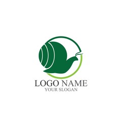 Snail logo vector illustration template