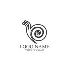 Snail logo vector illustration template