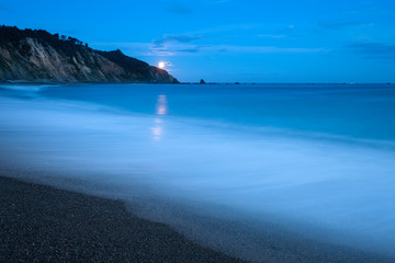 La Vallina beach in Cudillero at early morning, Asturias, north of Spain