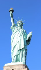 Fototapeta premium The Statue of Liberty on Liberty Island in New York City