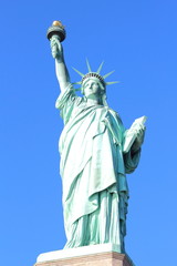 The Statue of Liberty on Liberty Island in New York City