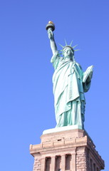 Fototapeta premium The Statue of Liberty on Liberty Island in New York City
