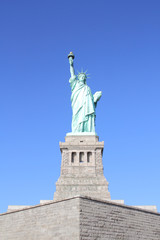 The Statue of Liberty on Liberty Island in New York City