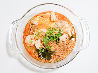 Tom Yum Goong noodle, Thai spicy food