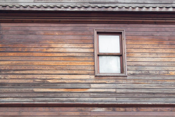 old wooden house with window