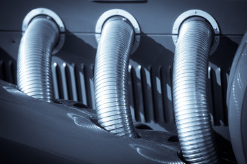 Air vents of a vintage classic car