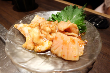 Grilled sliced beef (Japanese Yakiniku) 