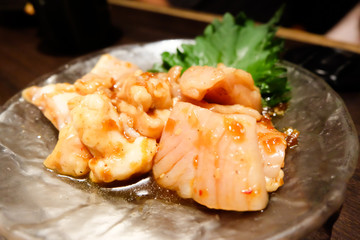 Grilled sliced beef (Japanese Yakiniku) 