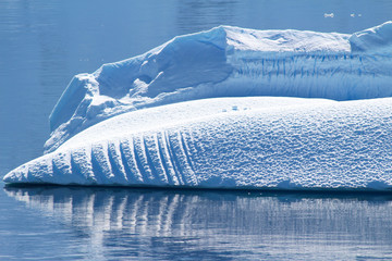 An iceberg among the islands around the Antarctic Peninsula, Palmer Archipelago, Antarctica.
