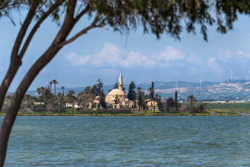 Hala Sultan Tekke or Mosque of Umm Haram is a Muslim shrine located near the salt lake of Larnaca. Cyprus