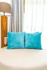Pillow on sofa decoration in living room