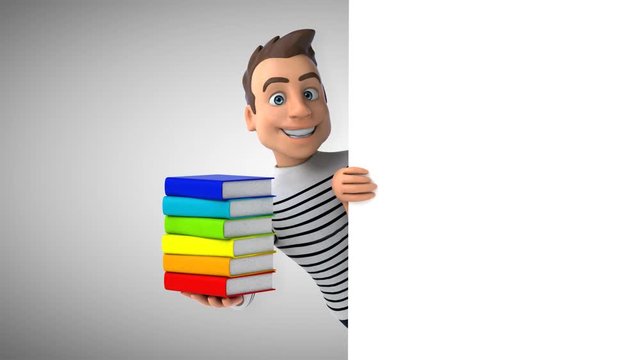 Fun 3D cartoon casual character
