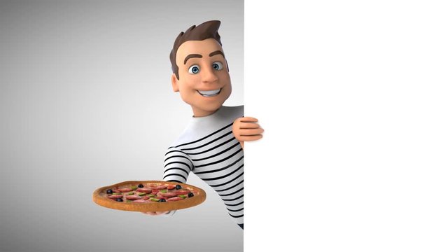Fun 3D cartoon casual character