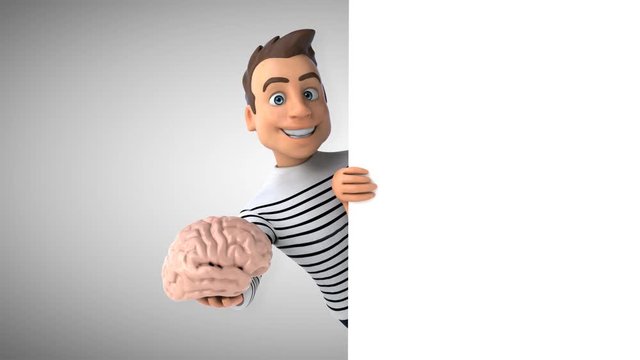 Fun 3D cartoon casual character