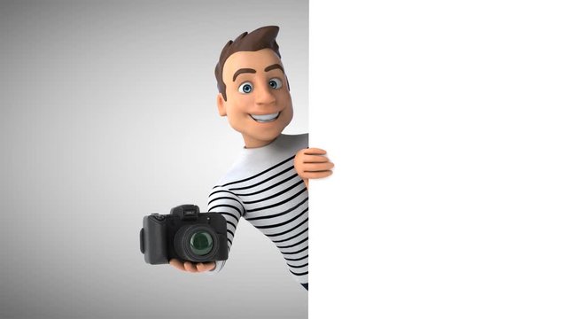 Fun 3D cartoon casual character