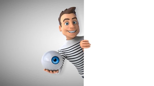 Fun 3D cartoon casual character