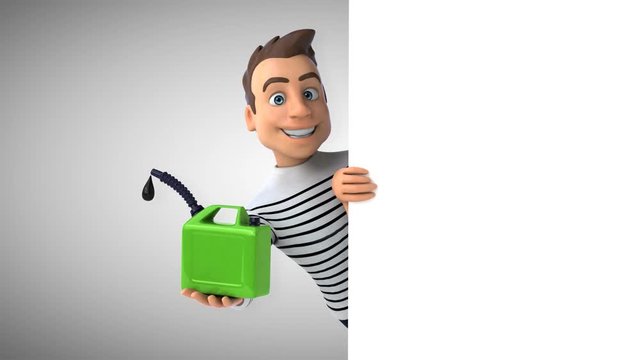 Fun 3D cartoon casual character