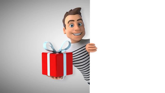 Fun 3D cartoon casual character