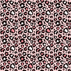 Leopard seamless pattern. Vector trendy background. Jaguar leather. Wild animal skin.