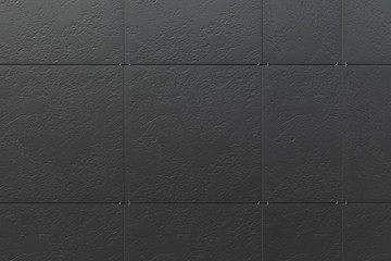 Fototapeta premium Black wall of building, stripes texture