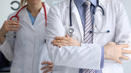 Medical colleagues in clinic