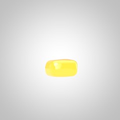 Yellow Fruit Bubble Gum minus symbol isolated on white background.