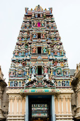 Sri Mahamariamman Temple colourful facade (Kuala Lumpur, Malaysia) - 309176785
