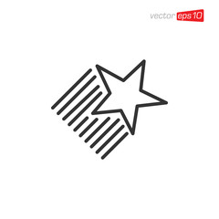 Star Icon and Logo Design Vector