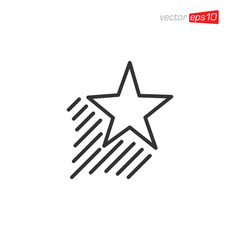 Star Icon and Logo Design Vector