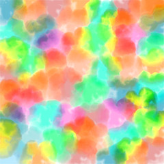colorful abstract background with blurry spots, bright watercolor