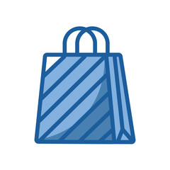 shopping bag handle isolated icon