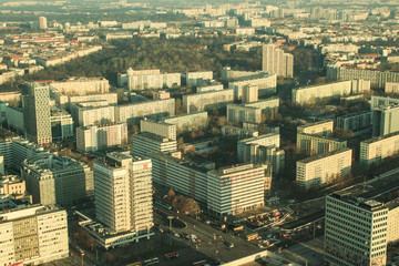 Berlin; Blick über den Alex zum Volkspark Friedrichshain