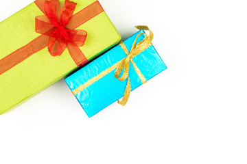 Big pile of colorful wrapped gift boxes isolated on white background. Mountain gifts. Beautiful present box with overwhelming bow. Christmas surprise icon. Happy new year decor, discounts, promotions.