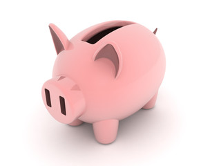 3D Rendering of piggy bank