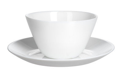 White tea cup isoolated on a white background