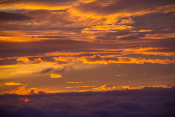 colorful sky on sunrise