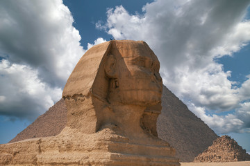 Fototapeta na wymiar pyramids of Giza, in Egypt.