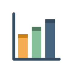 financial bars statistics graphic icon