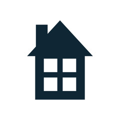 house building facade isolated icon
