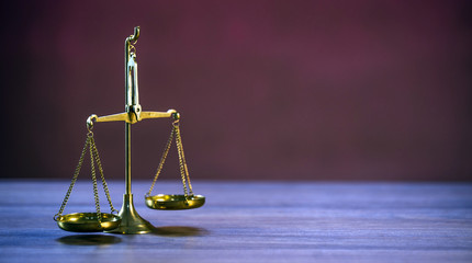Law and justice concept image.