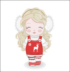 Happy new year Little baby girl