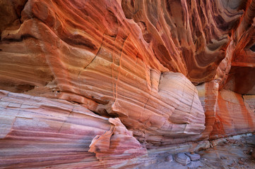 Textured and eroded cliff wall, Valley of Fire State Park, Nevada, USA