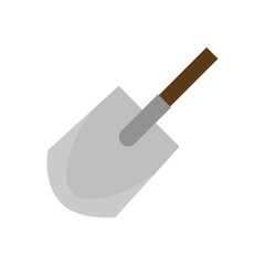 shovel gardening tool isolated icon