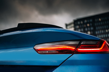 Supercar led taillight and spoiler 