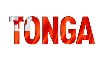 tonga flag text font