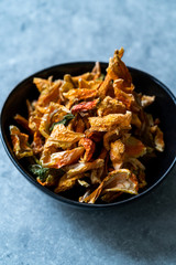 Colorful Dry Pepper Slices /Sun Dried Mixed Sliced Style Ready to Use in Bowl.